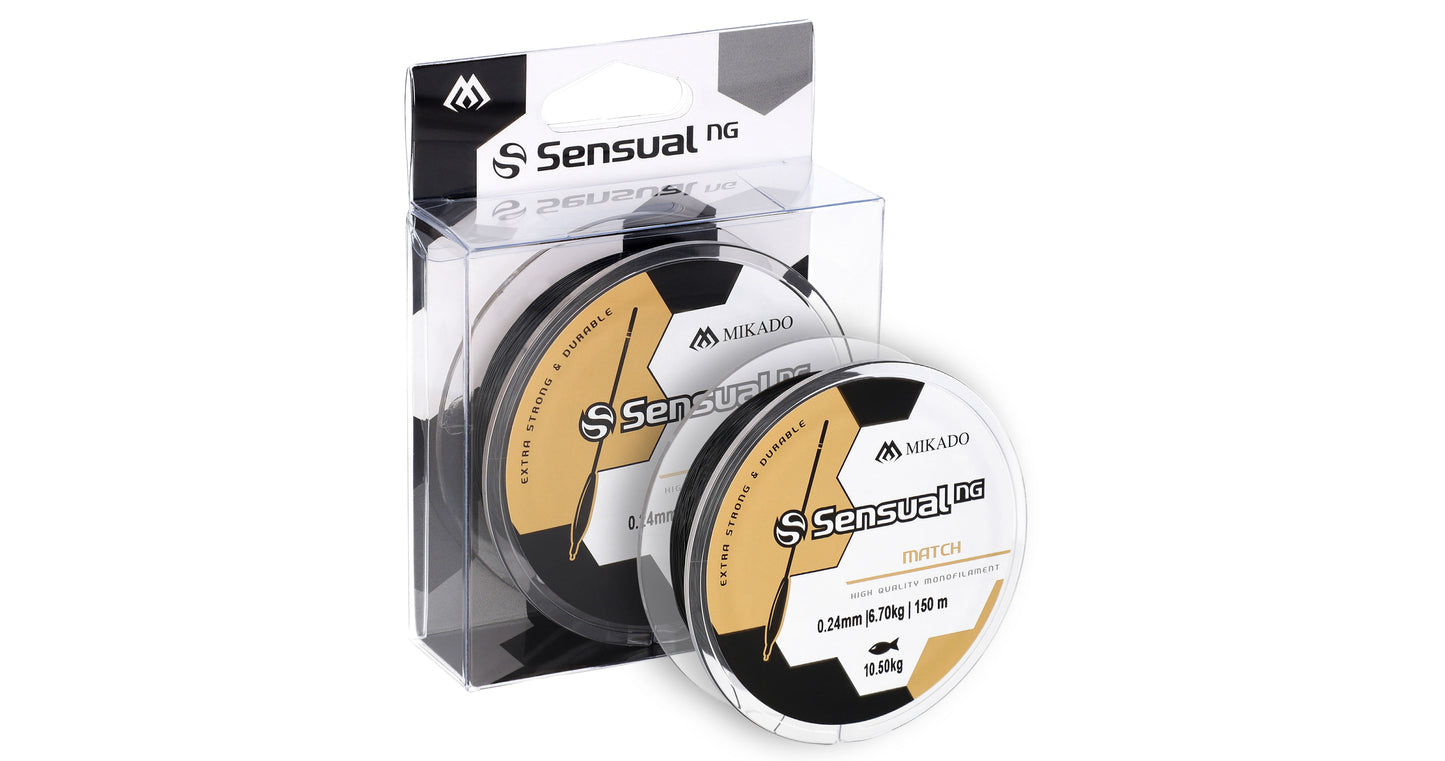 Mikado Schnur - Sensual N.G. Match 0.22mm/9kg/150m - Schwarz - 1 Spule