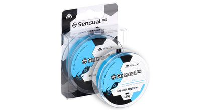 Mikado Schnur - Sensual N.G. Ice 0.08mm/1.5kg/60m - Blau - 1 Spule