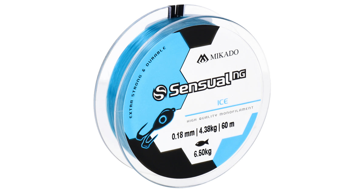 Mikado Schnur - Sensual N.G. Ice 0.10mm/2kg/60m - Blau - 1 Spule
