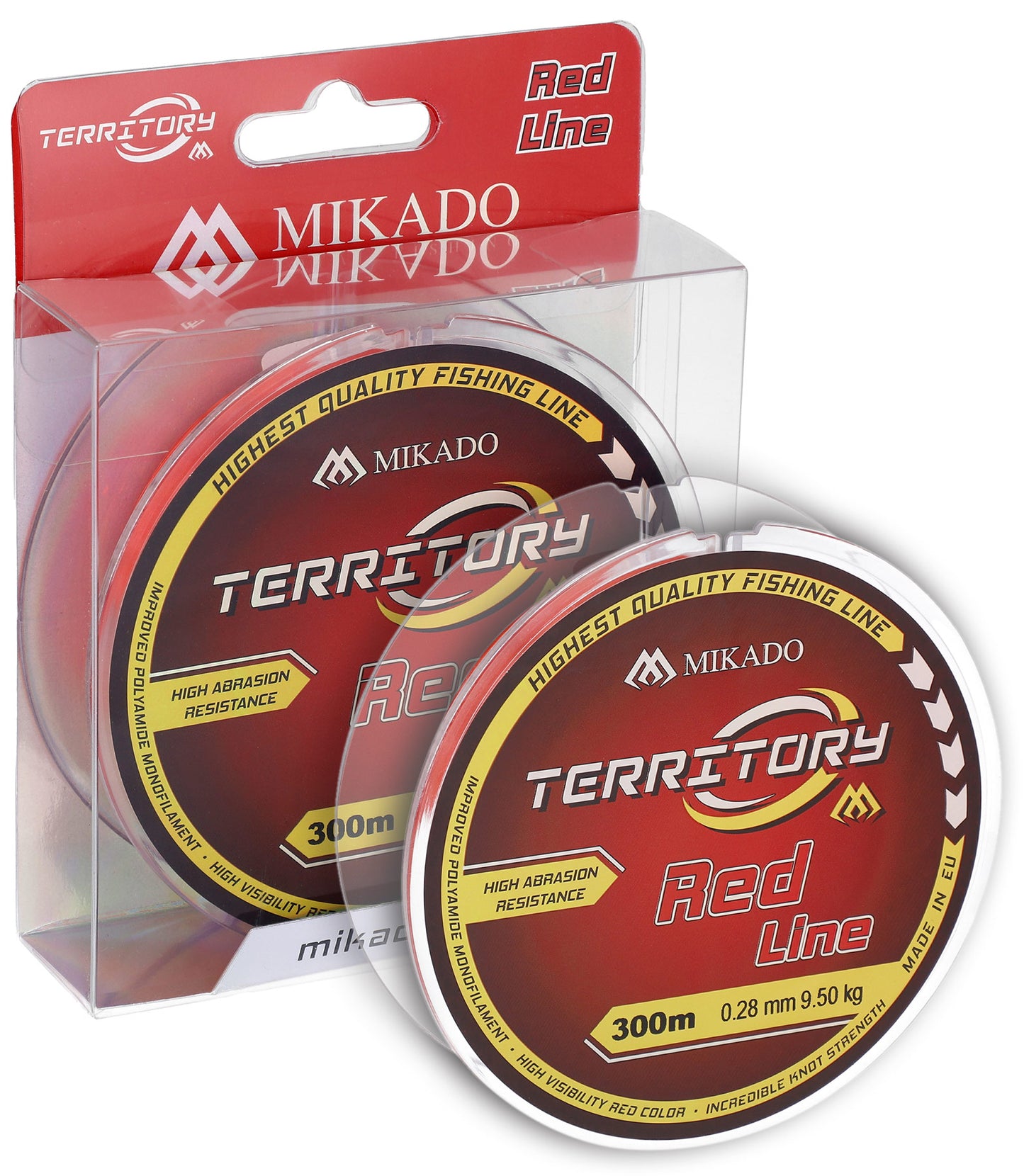 Mikado Schnur - Territory Red - 0.35mm/11.90kg/300m - 1 Spule
