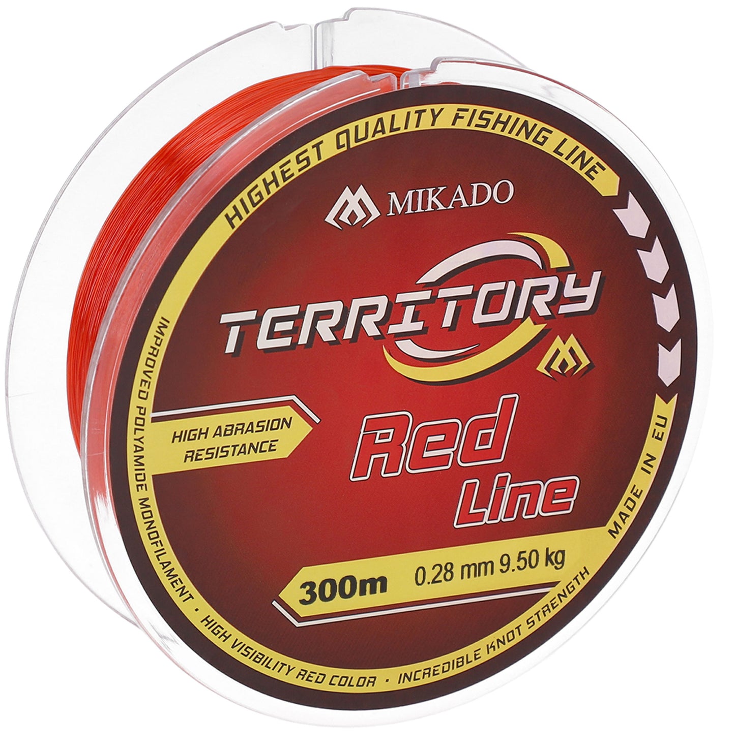 Mikado Schnur - Territory Red - 0.40mm/13.80kg/300m - 1 Spule
