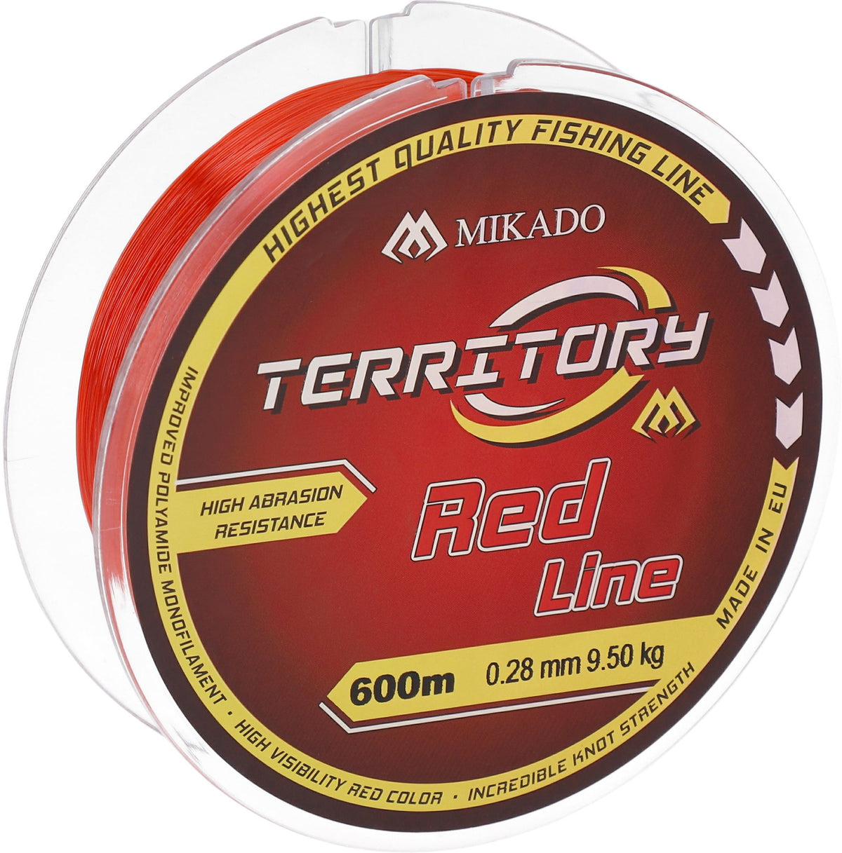 Mikado Schnur - Territory Red - 0.30mm/10.90kg/600m - 1 Spule