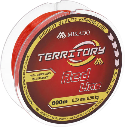 Mikado Schnur - Territory Red - 0.30mm/10.90kg/600m - 1 Spule