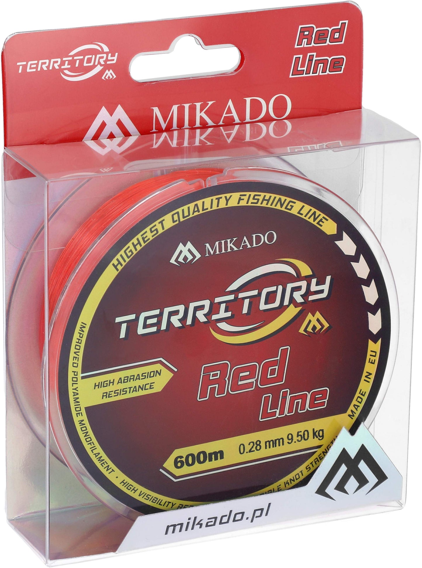Mikado Schnur - Territory Red - 0.26mm/8.50kg/600m - 1 Spule