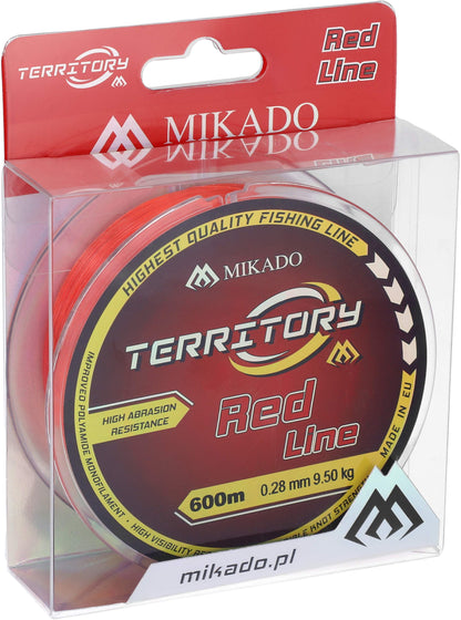 Mikado Schnur - Territory Red - 0.30mm/10.90kg/600m - 1 Spule