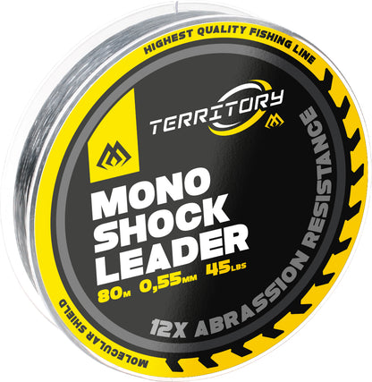 Mikado Schock-Leader - Territory Shock Leader 45lbs/0.55mm/80m - Transparent - 1 Spule