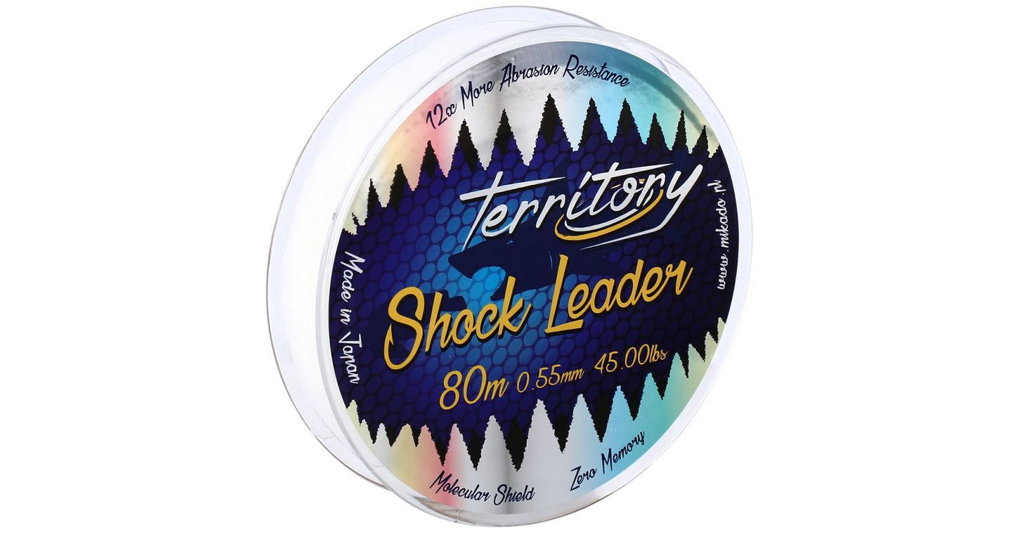 Mikado Schock-Leader - Territory Shock Leader 45lbs/0.55mm/80m - Transparent - 1 Spule