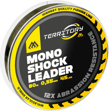 Mikado Schock-Leader - Territory Shock Leader 45lbs/0.55mm/80m - Grün - 1 Spule