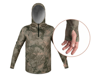 Delphin UV ARMOR 50+ Kapuzen-T-Shirt