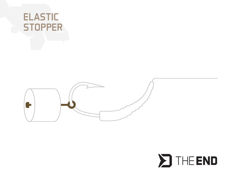 Elastischer Stopper Delphin THE END / 36St