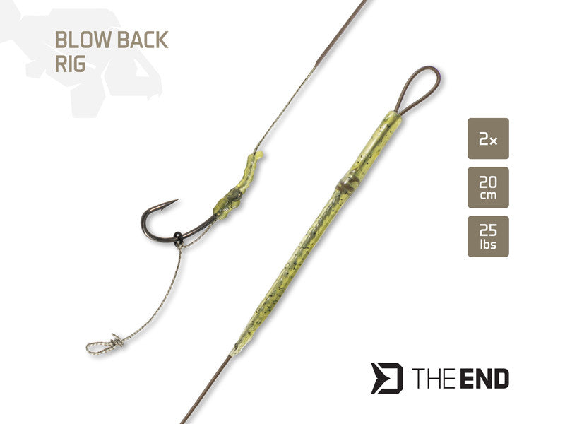 Delphin THE END Blowback-Rig / 2 Stück