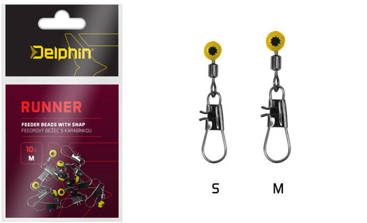 Feeder-Läufern mit Karabiner Delphin RUNNER / 10St.